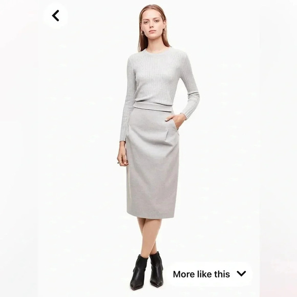 Aritzia Babaton Viggo Midi Skirt Sz 4 - Picture 1 of 8
